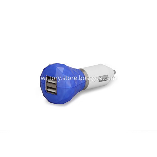 Candy Color Series Blue Car Charger